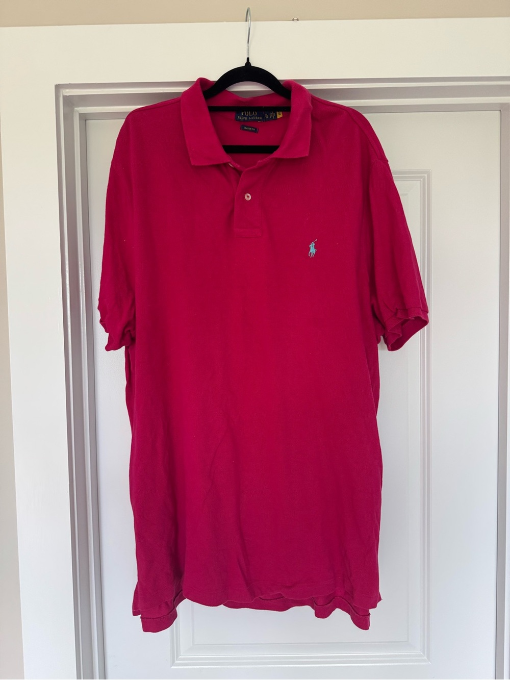 Ralph Lauren Polo Men's Pink Short-Sleeve Polo Shirt XL